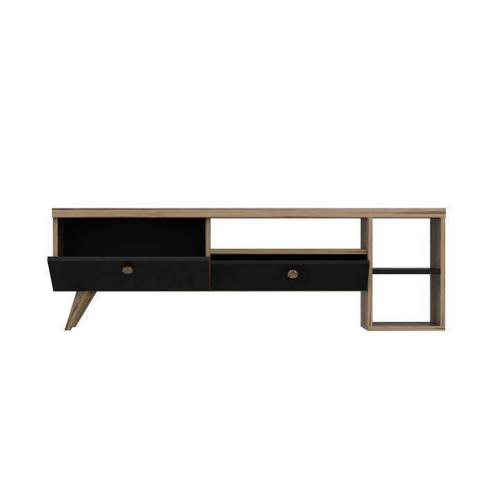 Hanah Home Parion Soporte de TV Negro y Roble